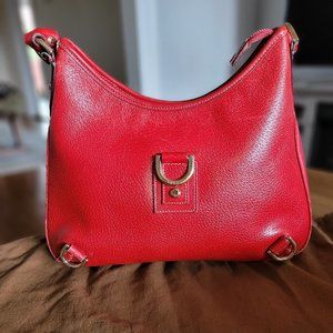 Gucci Red Leather Hobo Bag